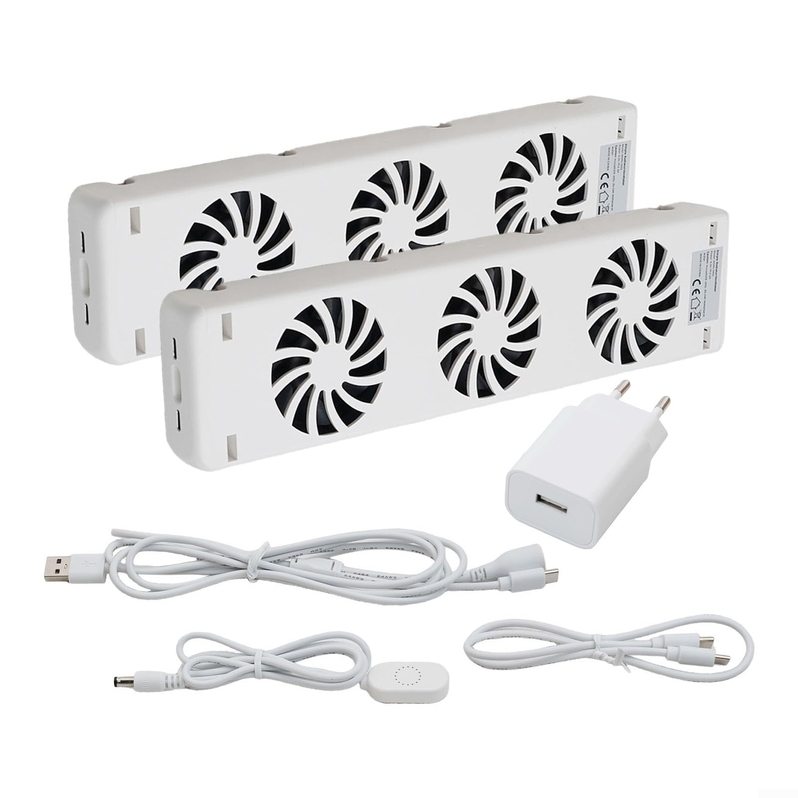 Set di ventole per radiatori magnetici, ventilatori per termosifoni, ventilatore a risparmio energetico, fino al 22% di risparmio energetico, a basso rumore, per radiatori e convettori a partire da