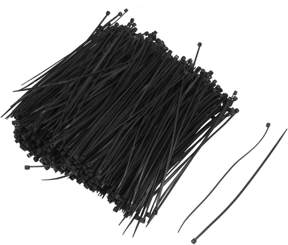 Self Locking Wire Cable Zip Tie 1000 Pcs Fasten Wrap 4inch Nylon(Purple)