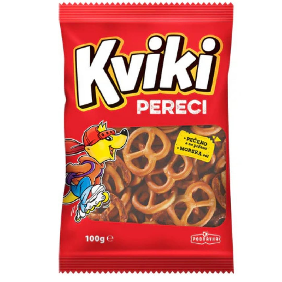 Kviki Mini Brezeln Crackers, 100 Gramm Tüte, 6er