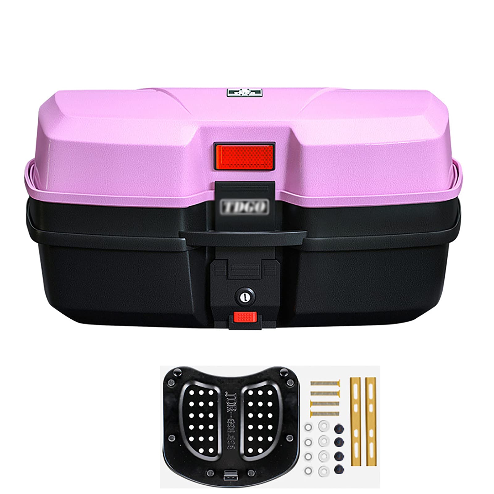 Coffre à bagages pour moto de tourisme 45L universel grand volume rigide pour casque
