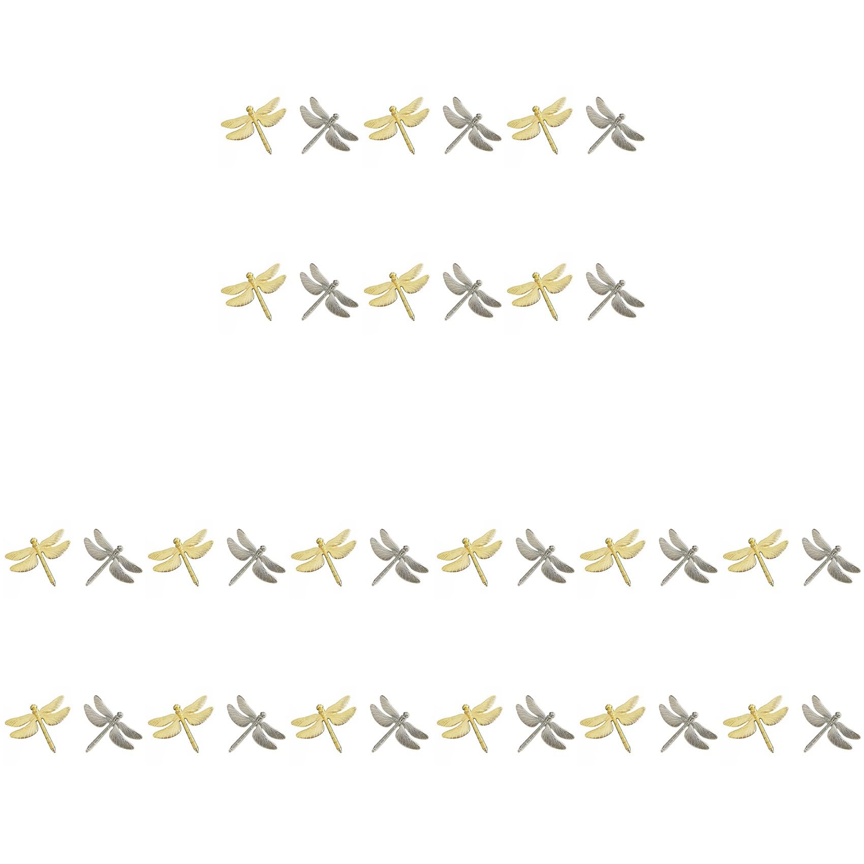 Hndhbfgrt 18PCS Dragonfly Napkin Ring Silver DIY Hotel Wedding Banquet Table Display Metal Napkin Buckle