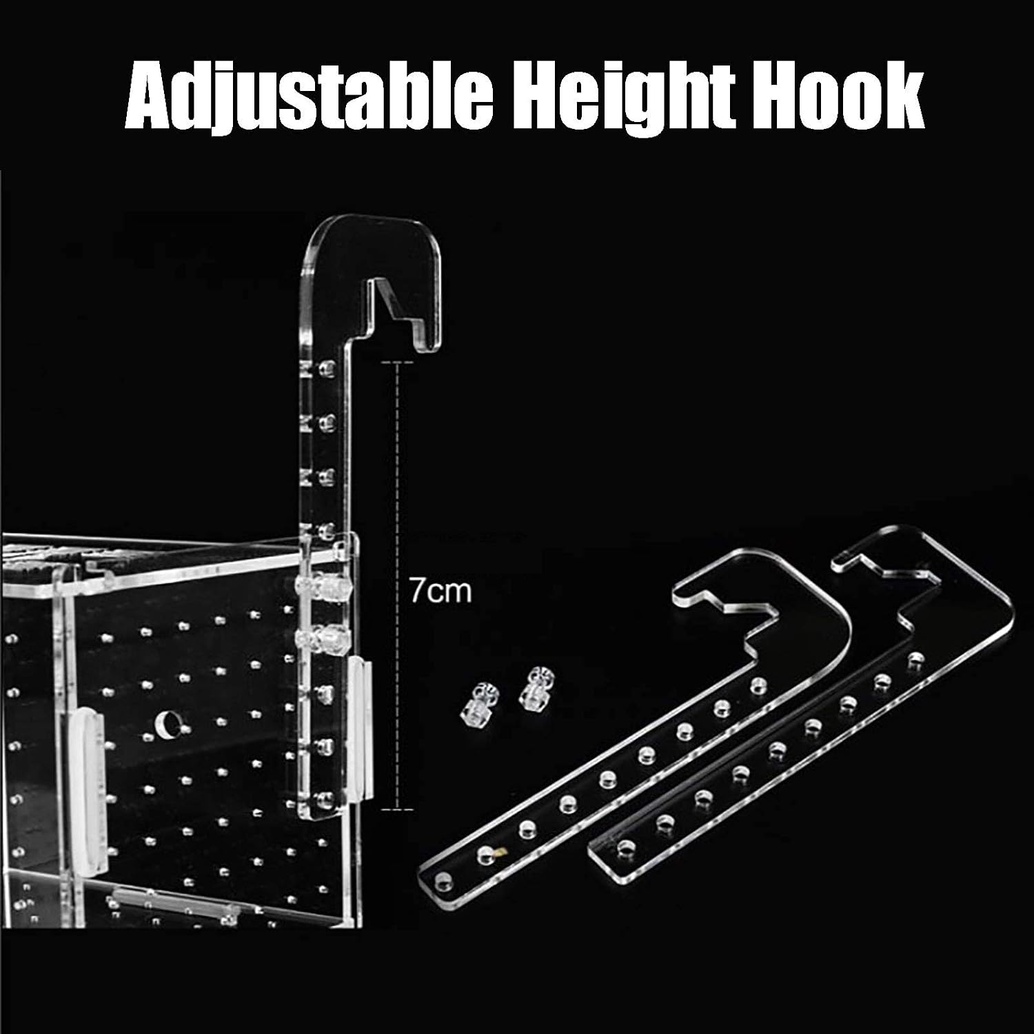 Fish Breeding Box Isolation Box Breeder with Hook Isolation Divider Hatching Box Acrylic Transparent Aquarium Hatchery Incubator Holder (Single Grid)
