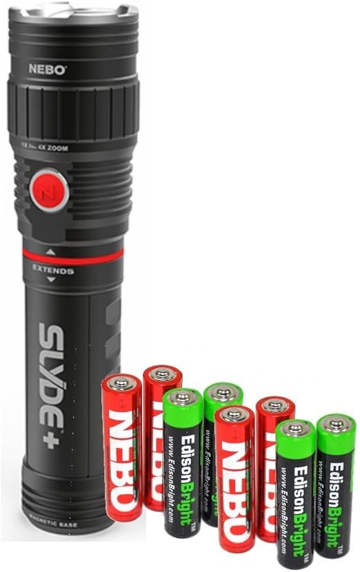Nebo 6525 Slyde+ (Plus) 300 Lumen LED flashlight/Worklight with 4 X