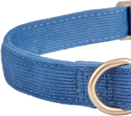 Miniatura 10 de Ewinoom Collar suave para perro con hebilla de metal, ajustable, duradero, cómodo, de pana de algodón, para perros grandes, medianos y pequeños,