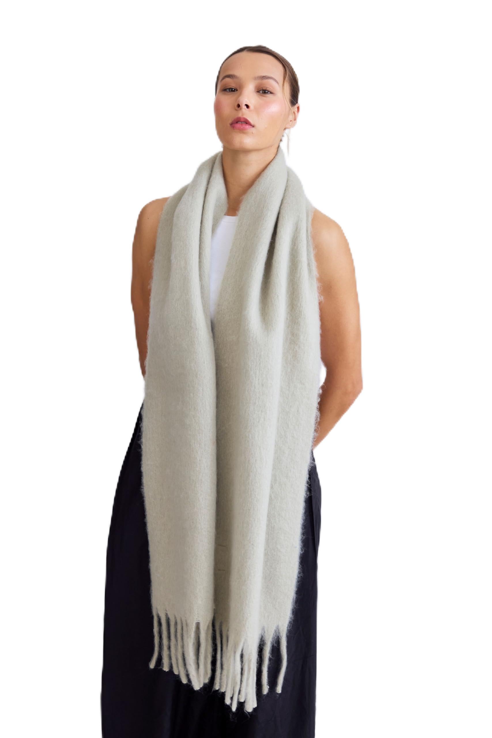 Kelp Women Winter Scarf - Warm Cozy Neck Warmer for Women - 100% Recycled Polyester - Ladies Scarves for Cold Weather & Blanket