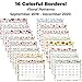 Wall Calendar 2020 (Floral) 11x8.5 Monthly Wall Calendar, Use to December 2020, with Stickers for Calendars, Hanging Calendar 2019 2020 by Cranbury