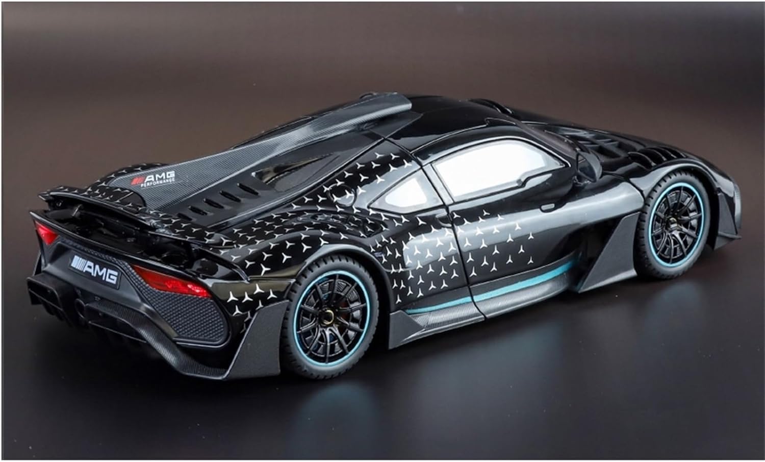 1 18 for Mercedes-Benz AMG ONE All-Star Car Model Alloy Toy Pendulum Desk 26CM Collection Commemorative Men and Women(Orange)