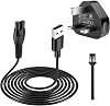 5V Charger Power Adapter Cable - Compatible with Philips One Blade & Series Electric Shavers QP2824/QP2724/QP2834/QP1924/MG5910/MG7910/MG9510/3000X/5000X & More, Includes a Brush