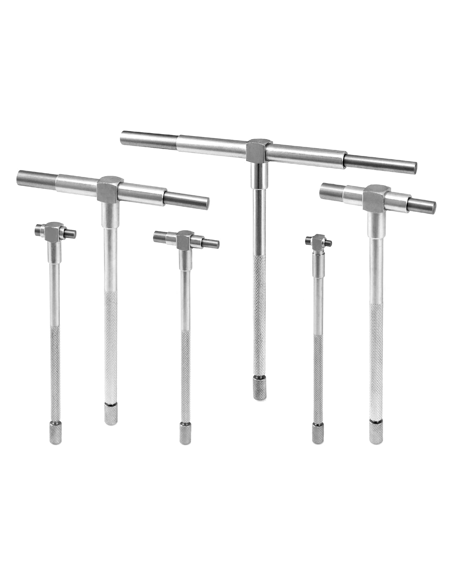 QWORK® Calibro Telescopico 8mm - 150mm Calibro Interno Set, Truschino Falegname, 6 Pezzi