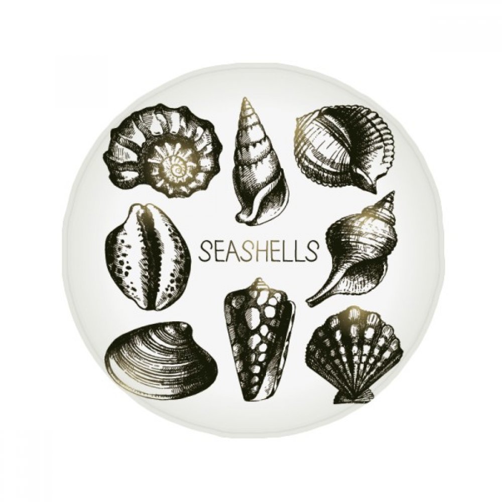Tapis de sol marin rond antidérapant de 80 cm pour cuisine et salon