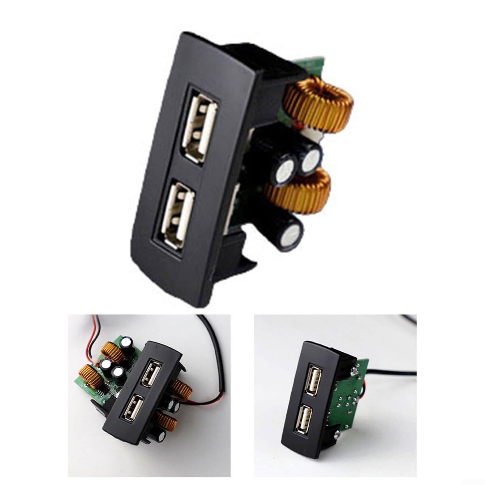 Consola central de coche Cargador USB 24A Interfaz para Mercedes Vito 2016-2020, plástico, ideal para viajes y conducción diaria