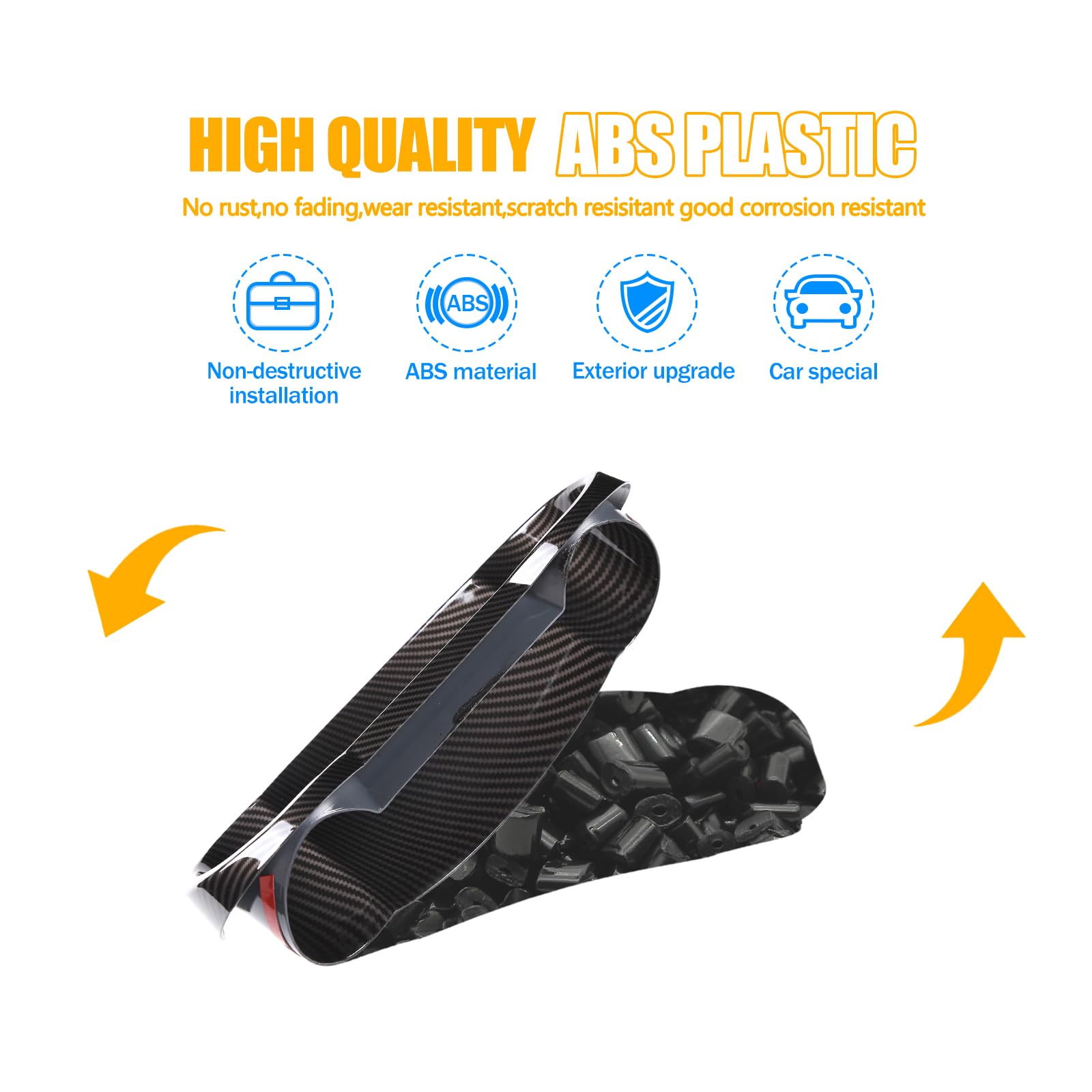 LLKUANG Car ABS Center Console Dial Dash Board Decorative Frame Fit for Toyota FJ Cruiser 2007-2021 Dashboard Panel Trim Cover Accessories (ABS Carbon fiber)