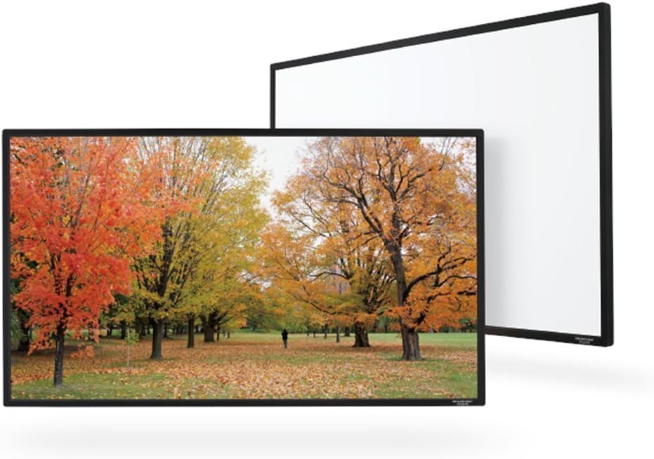 92" (80"x45") UHD / 4K Thin Fixed Frame Projector Screen - 1.3 Gain - [16:9]