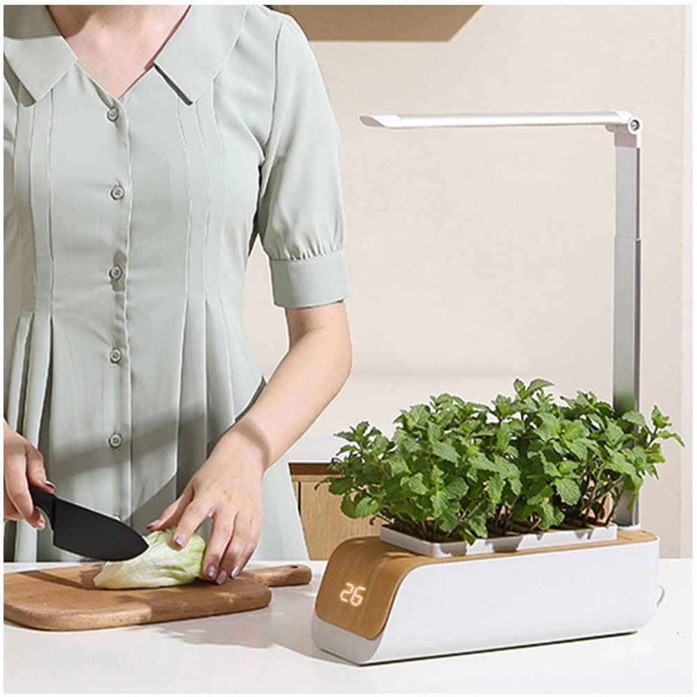 Cultivo hidropónico, luz de Crecimiento Interior, diseño Separado, fácil Limpieza, Ajustable en 180º, Kit de Cultivo Interior, Ideal para el Crecimiento de Plantas de Interior
