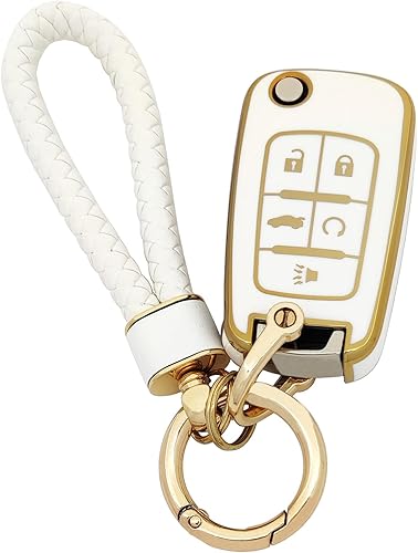 Vista 16 de Funda para llavero VW de TPU suave compatible con VW Volkswagen Jetta Passat Golf Beetle Rabbit GTI CC EOS Accesorios con llavero