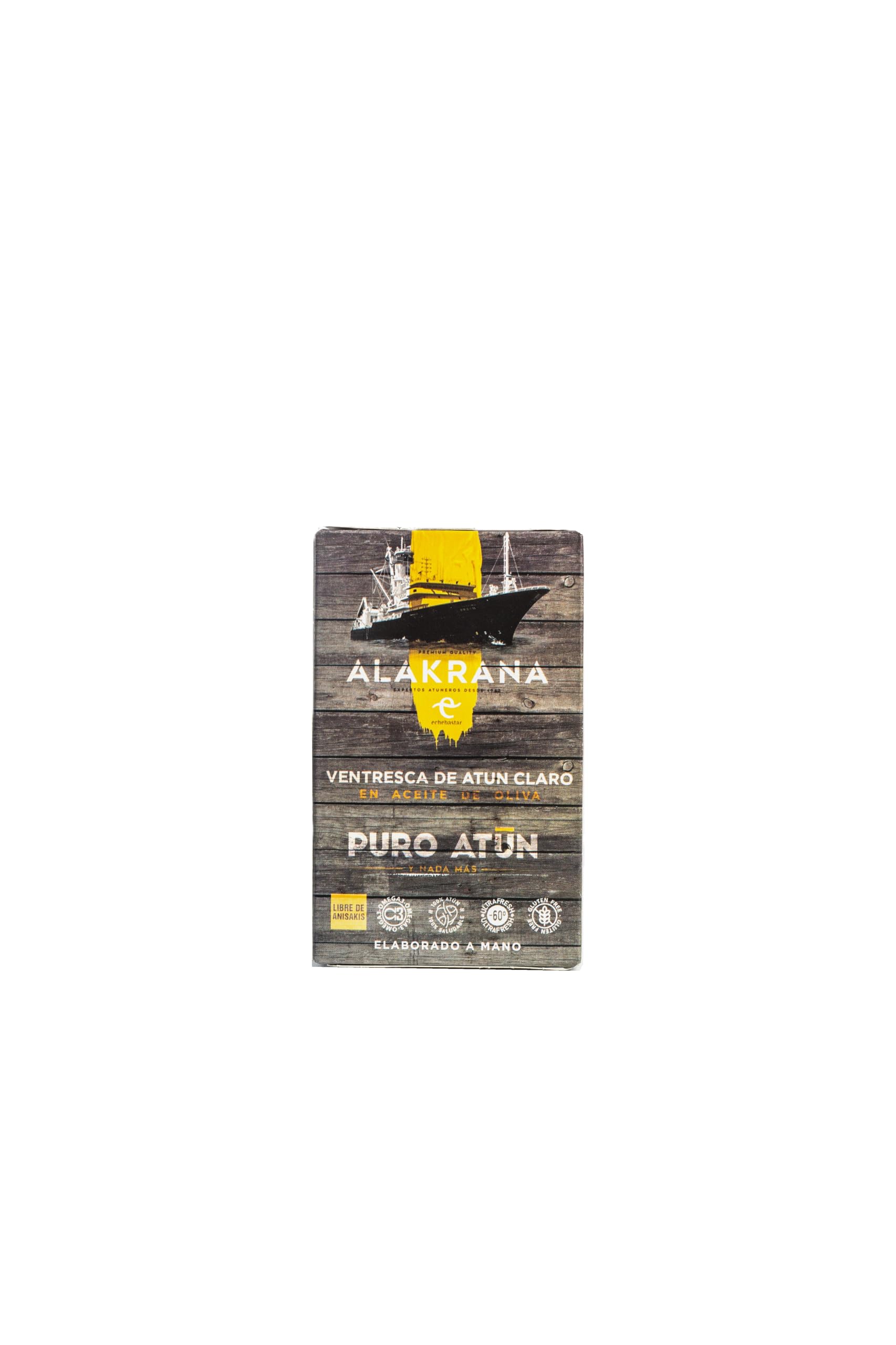 Ventresca de Atún Ultra Alakrana en aceite de oliva, 1 pack de 6 latas de 115gr