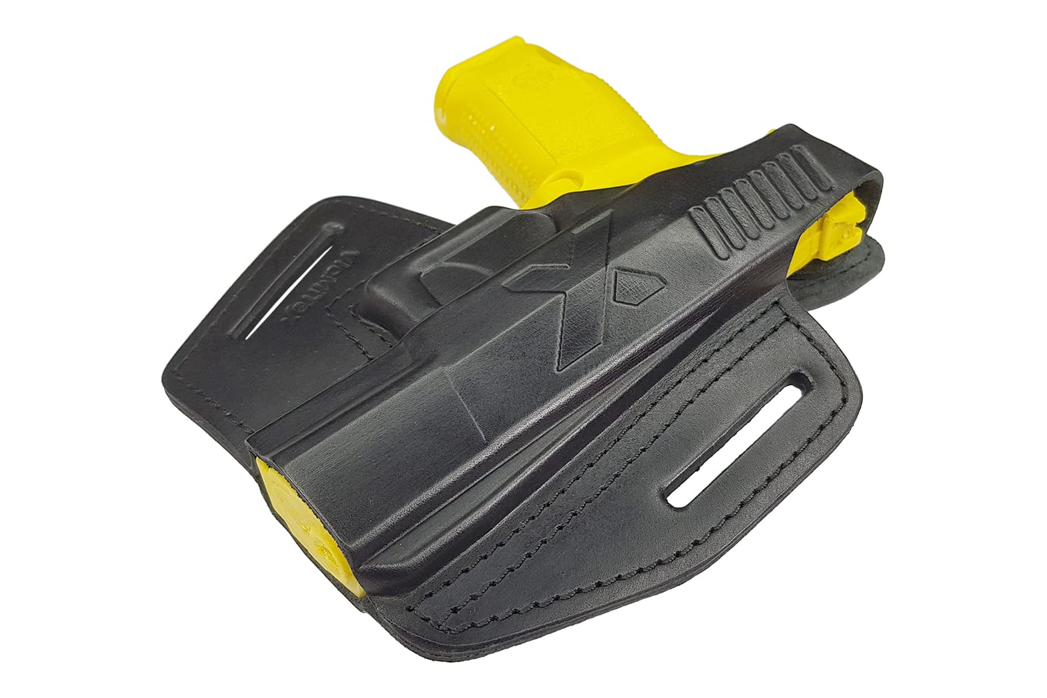VlaMiTex B5 Fondina per pistola Canik TP9, 4 Pollici, per cintura, in pelle