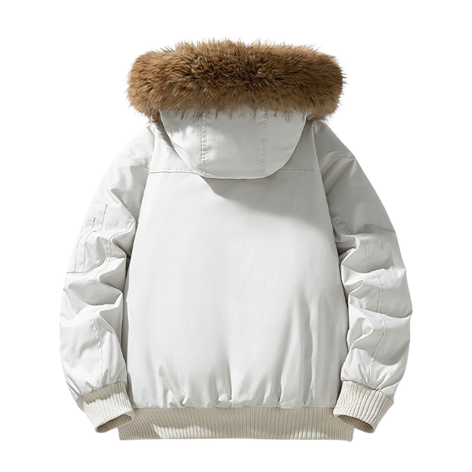 Chaqueta polar para hombre con cremallera y chaqueta de senderismo para hombre con capucha cómoda capa de invierno para clima frío y cortavientos ideal para aventuras al aire libre Casual Chaqueta