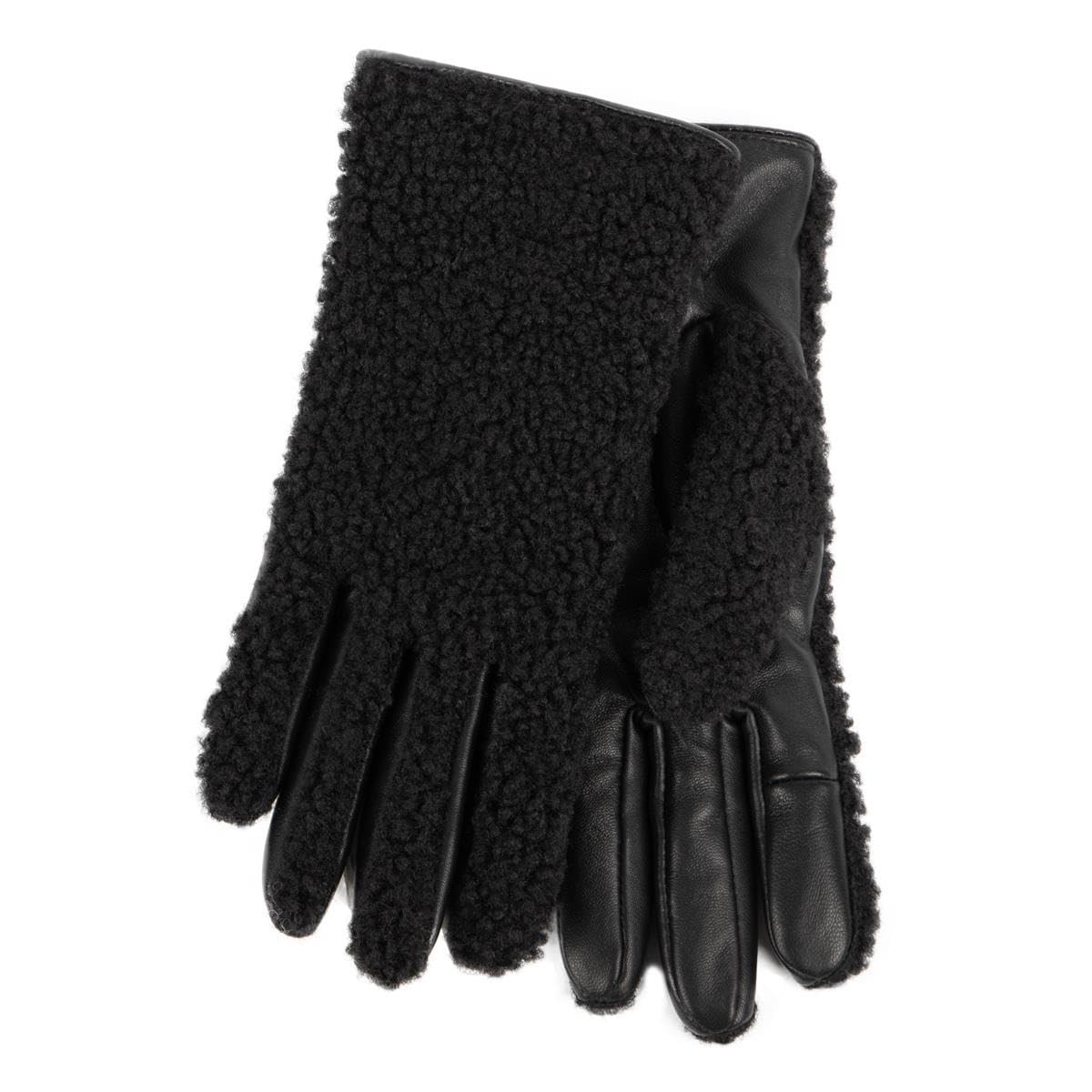 totes Isotoner® Ladies Borg SmarTouch® Glove With Leather Palm