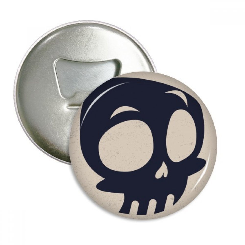 Décapsuleur squelette Halloween aimant frigo badge bouton rond 3pcs