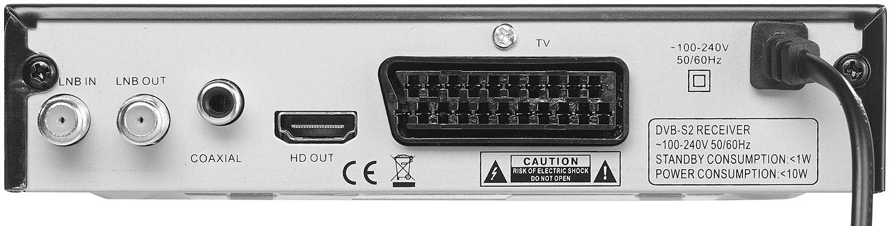Auvisio Récepteur satellite pearl. TV HD numérique