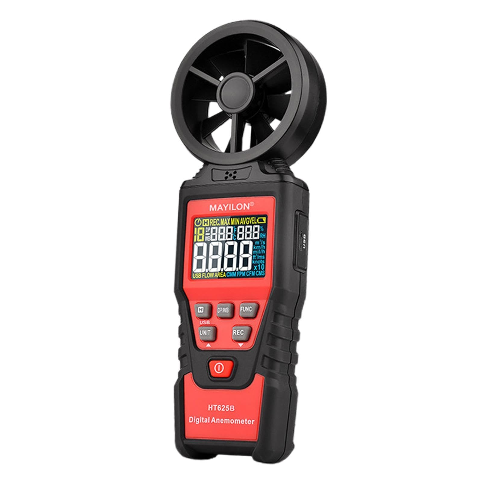 CALANDIS Digital Anemometer Handheld Tool Wind Speed Meter Gauge for Golf Home Flying HT625B-picture-31