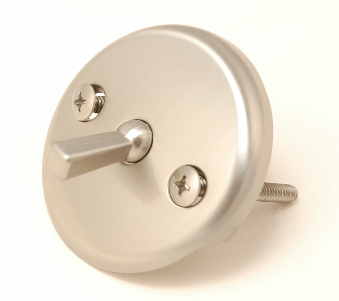 Universal Tub Drain Lever Face Plate AB5130 – Chrome 2-Hole Plate For Price Pfister, Union Brass Drains