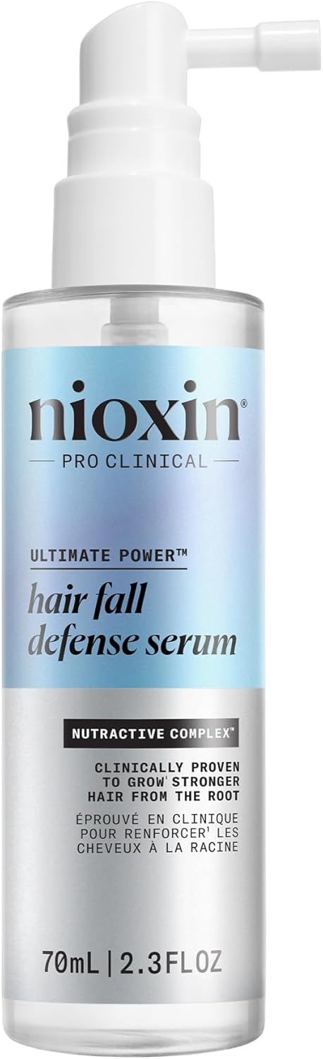 Nioxin Hair Fall Defense Intensive Daily Leave-In Hair Treatment | With Niacinamide, Caffeine, Lauric Acid, and Sandalore | For Thicker, Stronger Hair | 2.3 Fl Oz.
