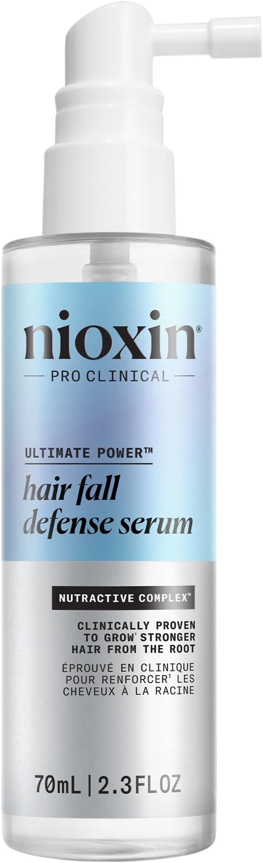 Nioxin Hair Fall Defense Intensive Daily Leave-In Hair Treatment | With Niacinamide, Caffeine, Lauric Acid, and Sandalore | For Thicker, Stronger Hair | 2.3 Fl Oz.