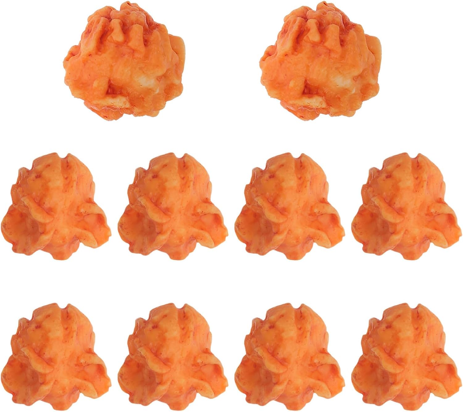 10pcs 1 Realistic Resin Popcorn Charms for DIY Jewelry and Crafts