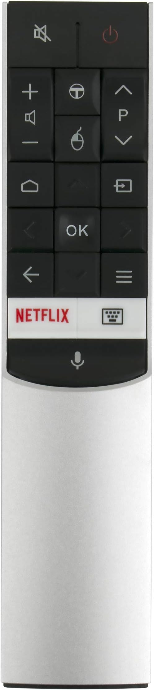 ALLIMITY RC602S JUR1 Remote Control Replaced for TCL Android 4K UHD TV U49C7006 U55C7006 U65C7006 U75C7006 U55X9006 U65X9006 U43P6046 U49P6046 U55P6046 U60P6046 U65P6046 U65S9906 50DP660