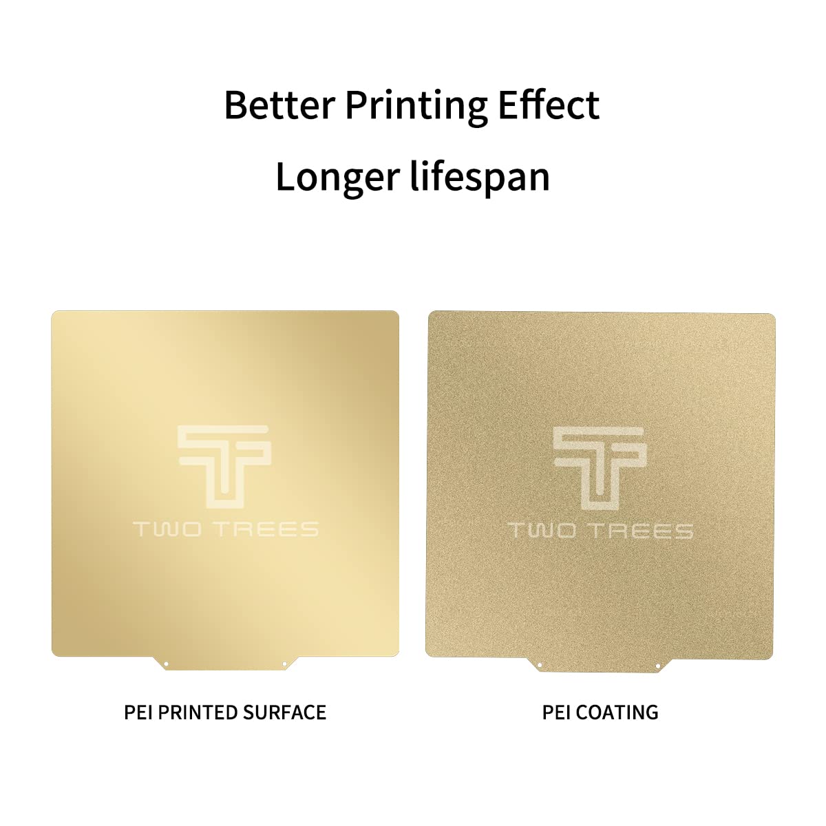 Comparison of smooth PEI and textured PEI surfaces