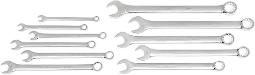 Miniatura 5 de GEARWRENCH Juego de llaves SAE combinadas de patrón largo con rollo de herramientas, 11 piezas, 12 puntos - 81934