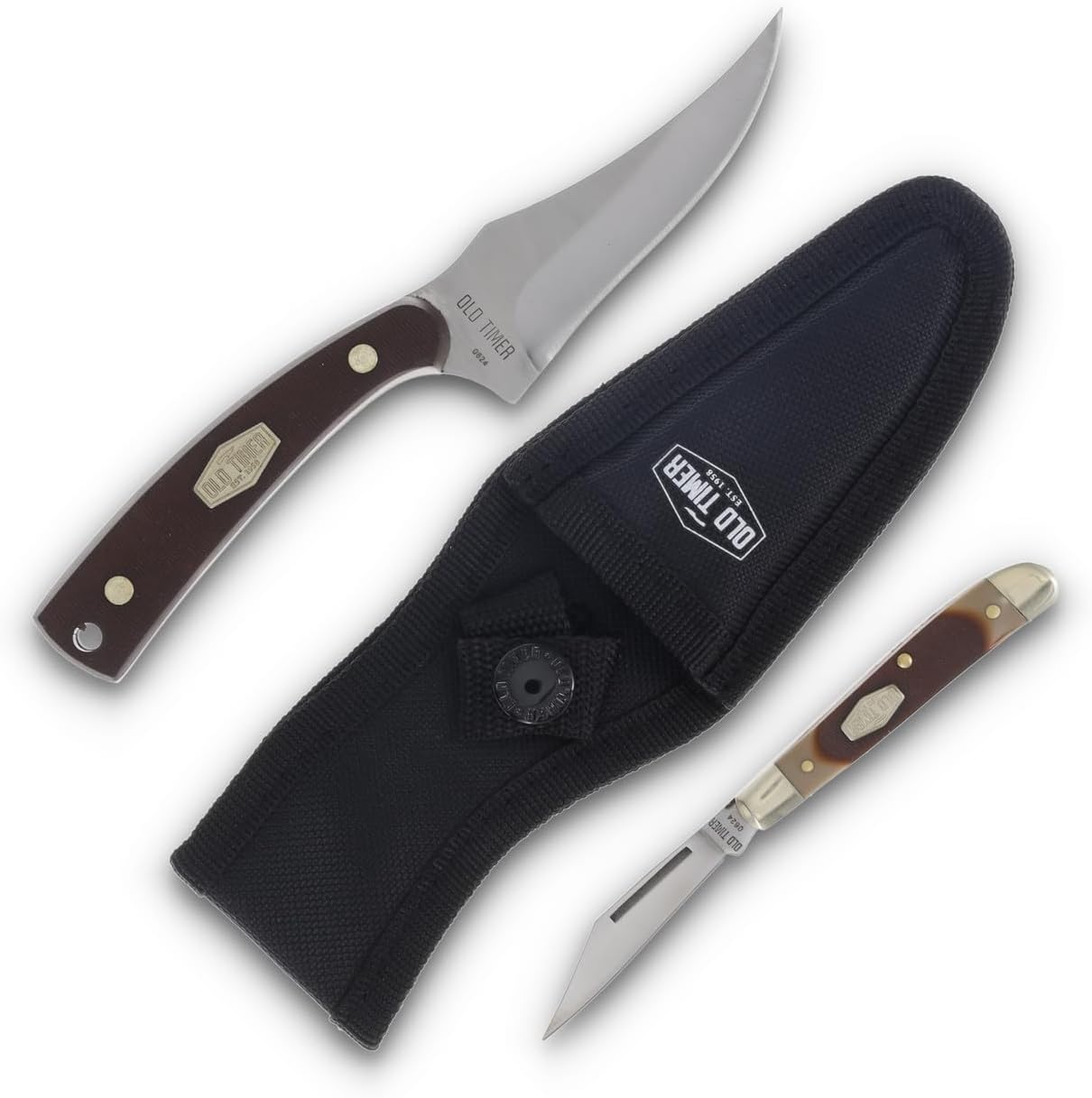 Schrade Sharp Finger 152OT & Pal Folder Knife Gift Set – Premium Collector's Tin, Includes Sheath, Ideal for Hunters, Outdoor Enthusiasts & Knife Collectors