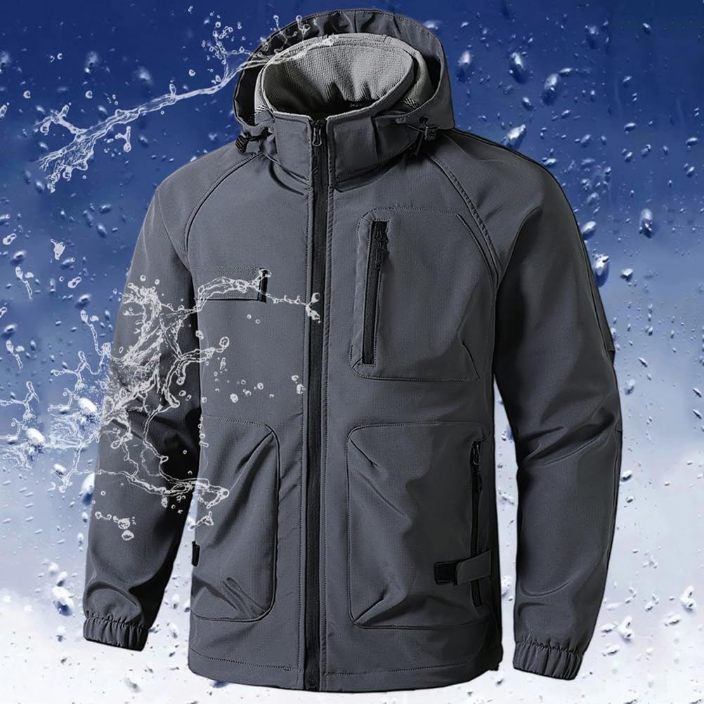 Traje Táctico De Forro Polar Softshell para Hombre, Chaqueta De Caza Térmica Impermeable Pantalón Cargo