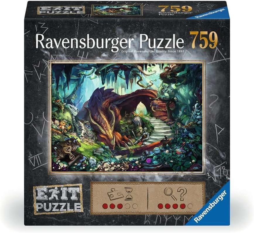 Ravensburger Exit Puzzle 17378 In der Drachenhöhle - 759 Teile Puzzle für Erwachsene und Kinder ab 12 Jahren