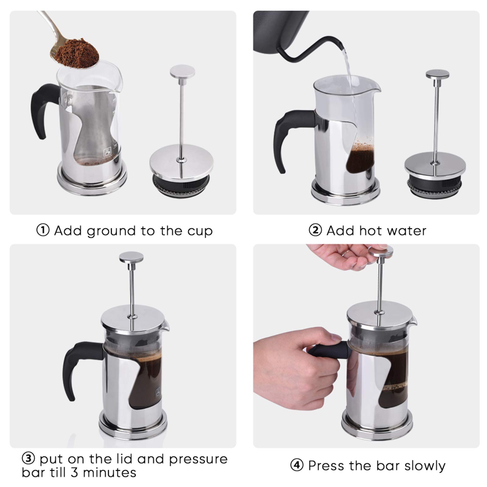 Sanfor | Carafe Universelle En Verre Pour Cafetière électrique | Grande | Couleur Transparente