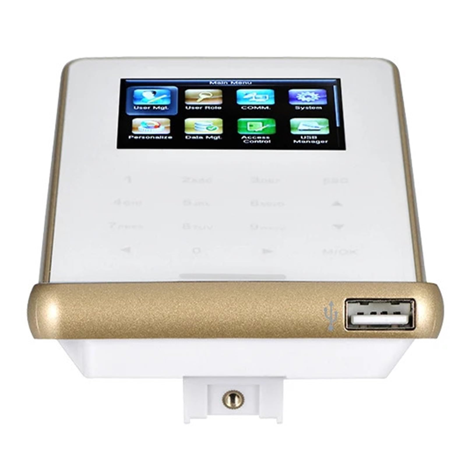 de Control de Acceso de puerta biométrico con huella dactilar, WIFI, USB, pantalla a Color, tiempo de asistencia, lector de tarjetas RFID opcional Conexión rápida(BASIC WIFI)