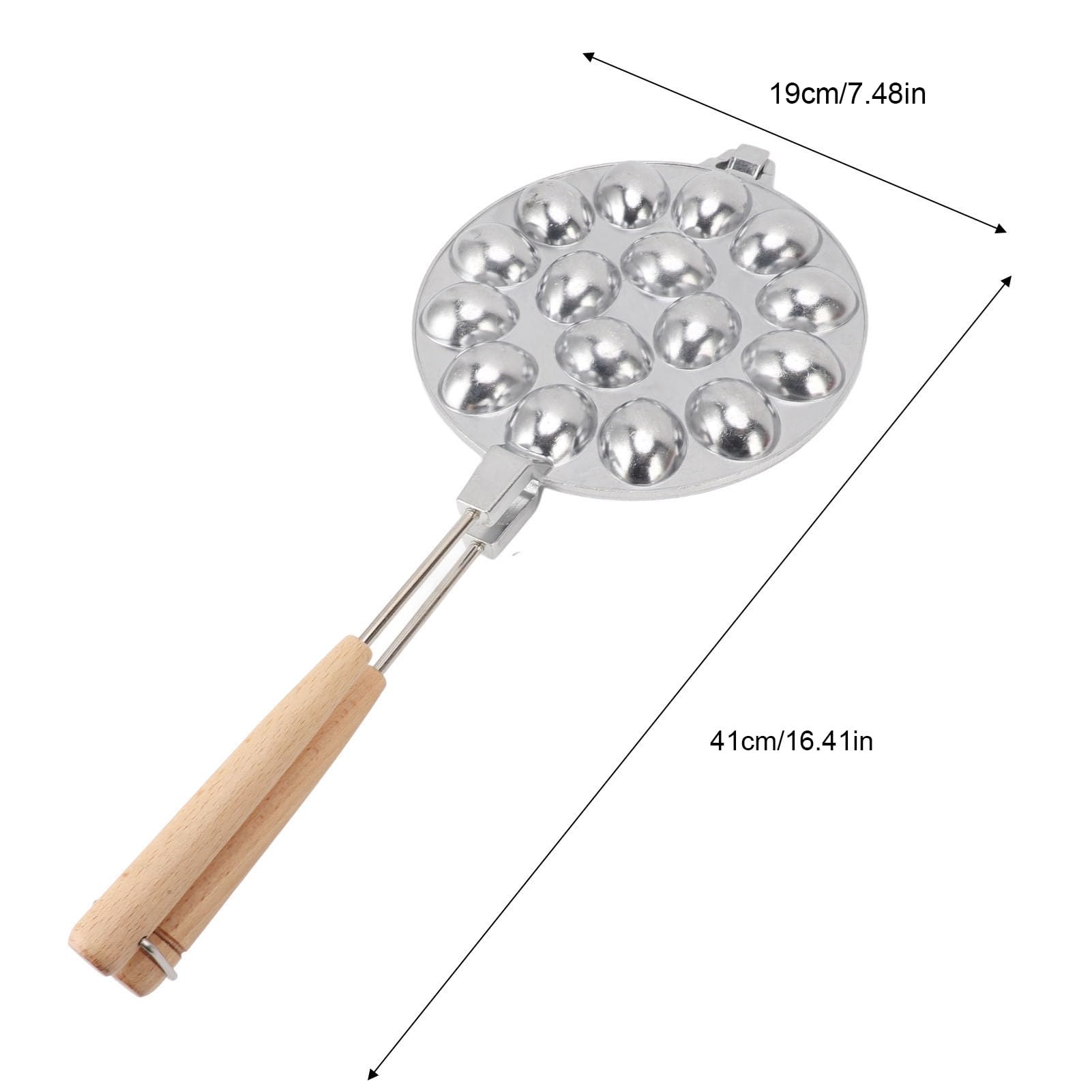 Molde para Galletas Ovalado Antiadherente de 16 Cavidades Molde de Aleación de Aluminio para Repostería Casera (Tipo 2)