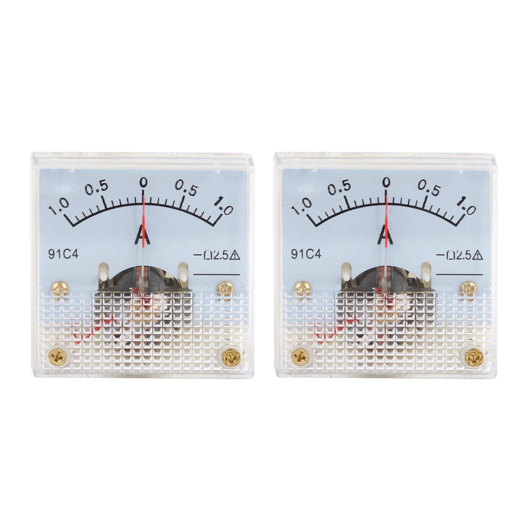 jiyaohui 2X Class 2.5 Accuracy DC 0-1 A Ampere Analog Meter Ammeter 91C4