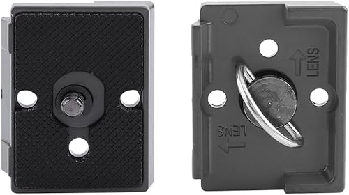 Miniatura 3 de Tbest Placa de liberación rápida, soporte para cámara, orificio de tornillo de 14, compatible con cámara, montaje en trípode