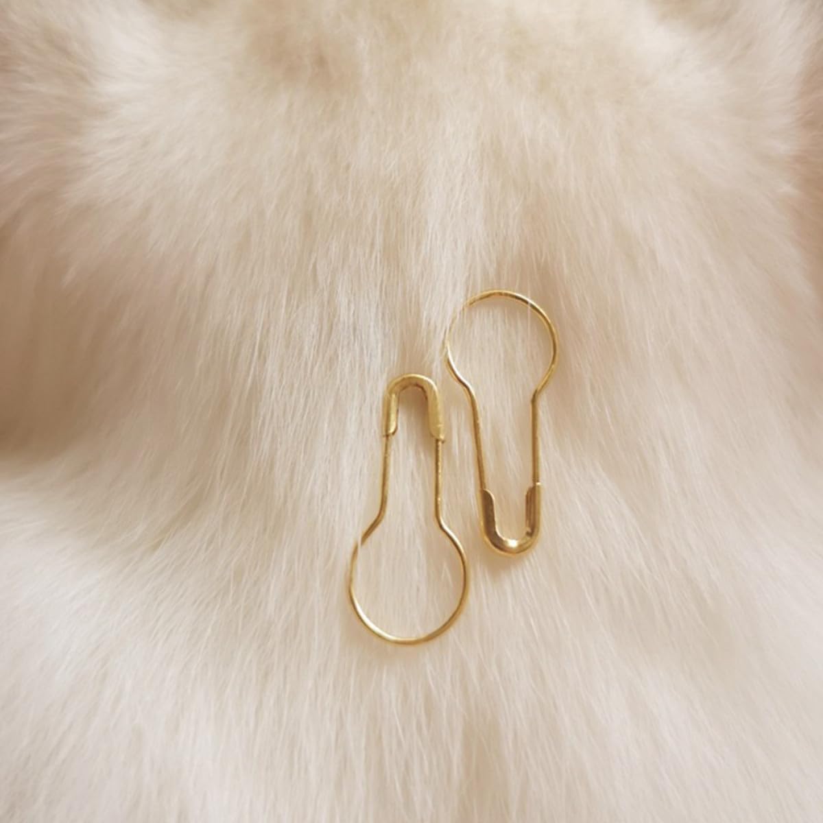 1000pcs Gold Metal Safety Pins Bulb Gourd Shape Sewing Pins for Clothing Diaper Kilts Crafts DIY Tailoring Accessories