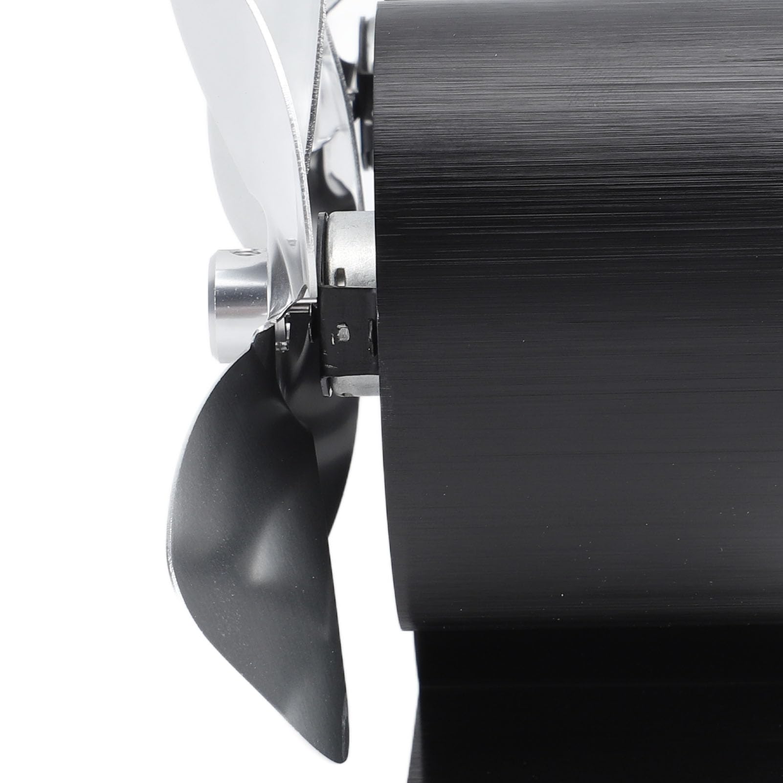 Marhynchus Ventilador de Estufa de Madera, 4 Palas de Chimenea de Cabeza Dual para Reemplazo, Aluminio de Aleación de Aluminio Alimentado por Calor, Equipado con Circulación de Calor de la