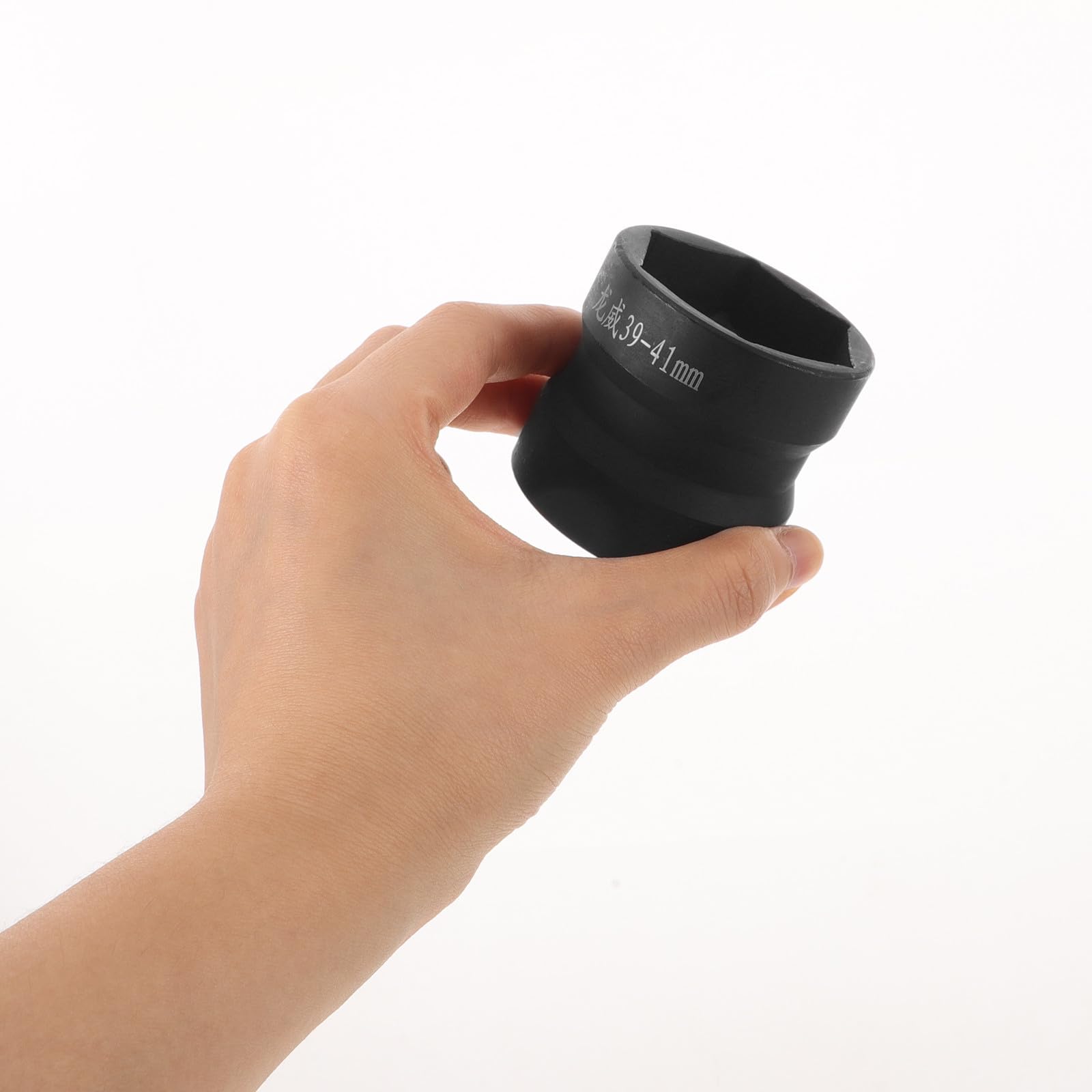 Juego de Vasos de Impacto para Reparación de Motocicleta, Acero Negro, Doble Cabeza, Diámetro 39-41mm, para Desmontar y Ajustar Tuercas en Espacios Estrechos