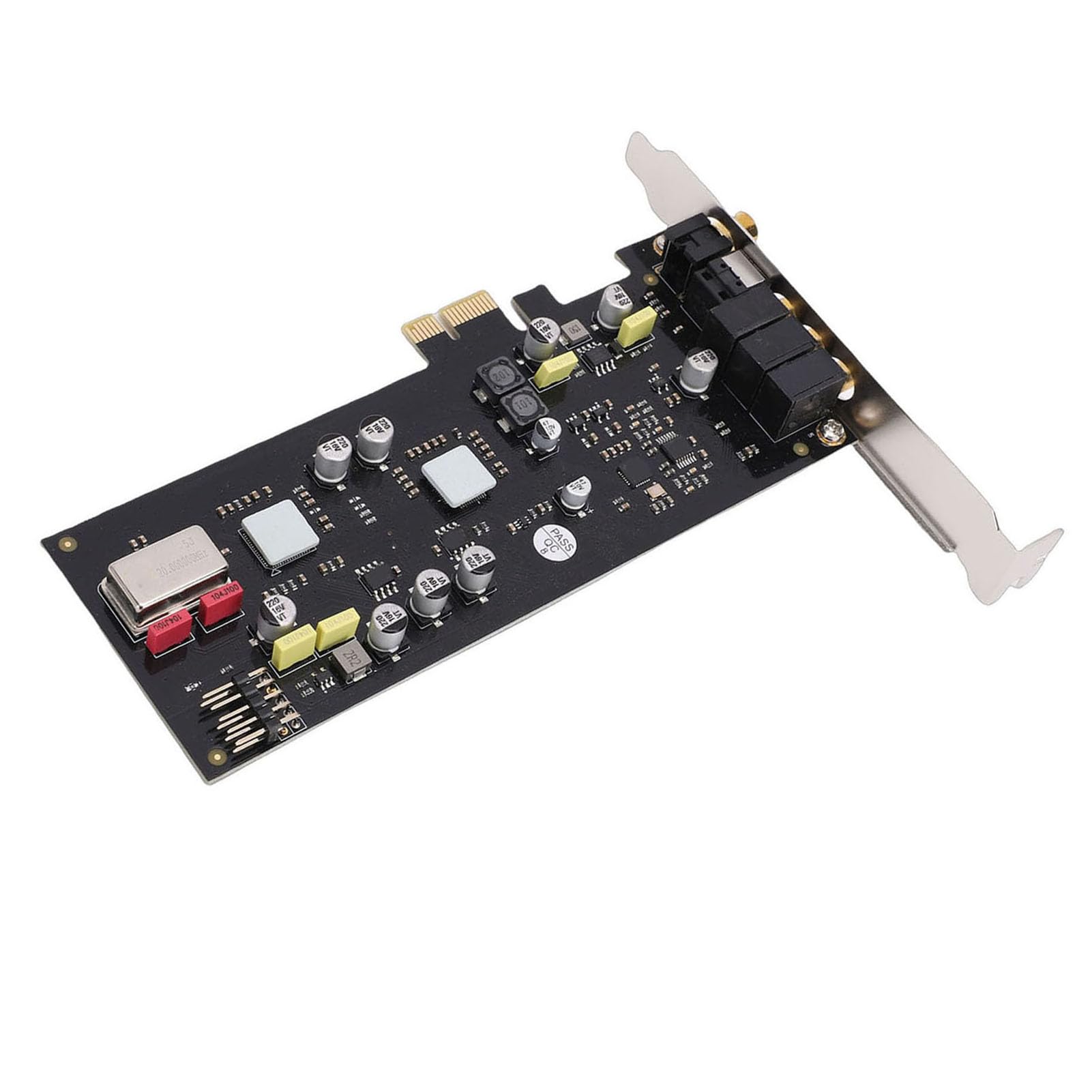 Yosoo Health Gear Tarjeta de Sonido PCIe Tarjeta de Sonido Digital Interna con SSS1700 y ES9018K2M Coaxial óptico de 24 bits 96 KHz para Escuchar Música Grabar Cine en Casa Usuarios de PC
