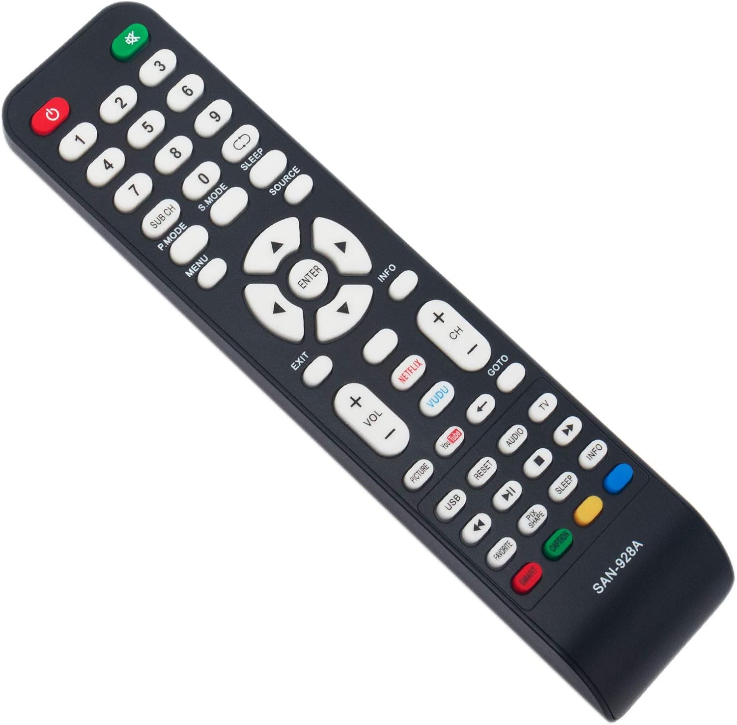 WINFLIKE SAN928A Replacement Remote for Sanyo TV GXCC GXFA
