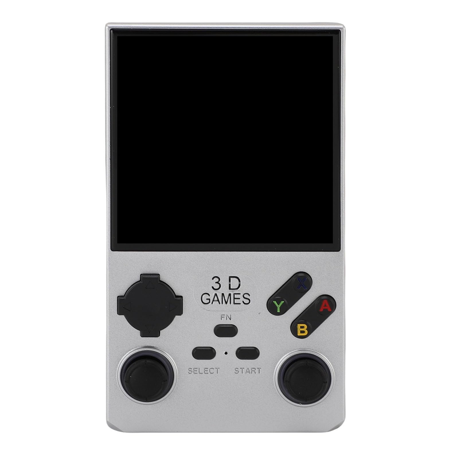 PUSOKEI Console di Gioco Portatile retrò da 4 Pollici | Open Source Altoparlante da 256 GB 8 W 720x720 4000 MAh (SILVER)