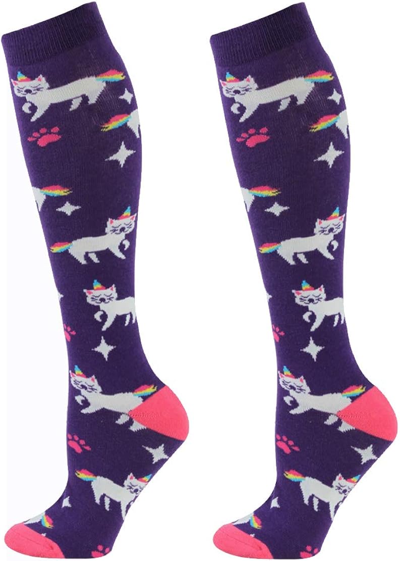 Gmall Christmas Womens Cartoon Cotton Soft Novelty Cute Funny Patterns New Year Gifts Party Socks