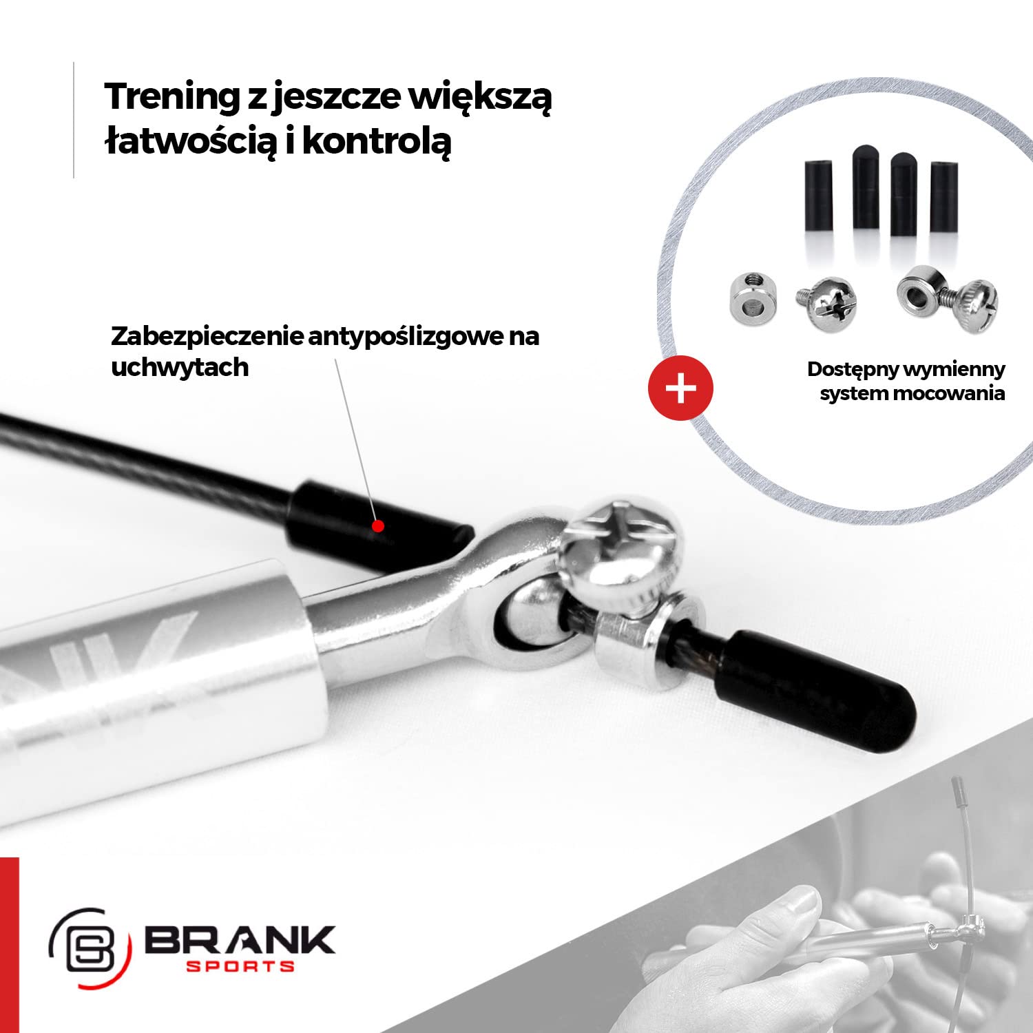 Crossfit skakanka | 3 kable w ofercie | Lekka, aluminiowa skakanka fitness z łożyskami kulkowymi klasy premium | Bonus w zestawie i gwarancja 365 jr