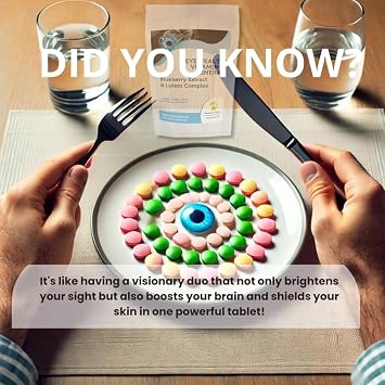 Eyehealth Vitamin & Mineral with Blueberry Extract & Lutein Complex 7 Veg Tablets Pills Health Food Vision Supplements HEALTHY MOOD